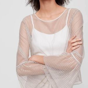 Babaton Sheer Blouse  (Valentine’s Day Special) 💘❤️